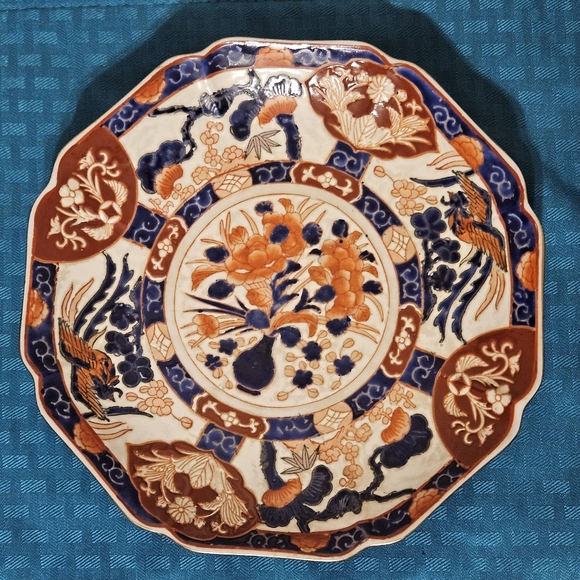 Imari Other - 8.5" Japanese Imari Floral Phoenix Hand Decorated Porcelain Ware China Plate